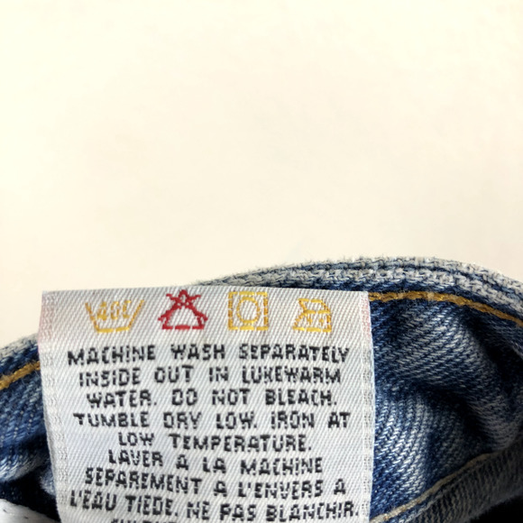 French Dressing Jeans Blue Embellish High Rise Straight Leg Butterfly Womens 8 - Picture 9 of 16